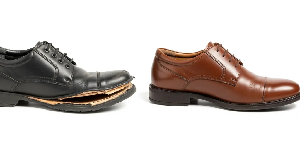 Durable office shoes with strong stitching and thick outsole – long-lasting shoes for men and women professionals 2025